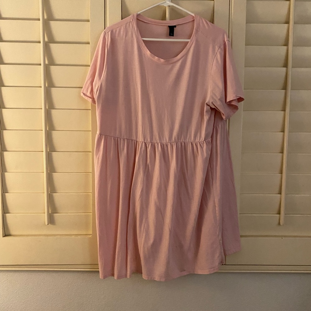 light pink babydoll dress